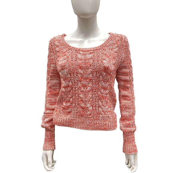 Free People Women’s Sweater Size S Red And White Knit - Picture 1 of 5